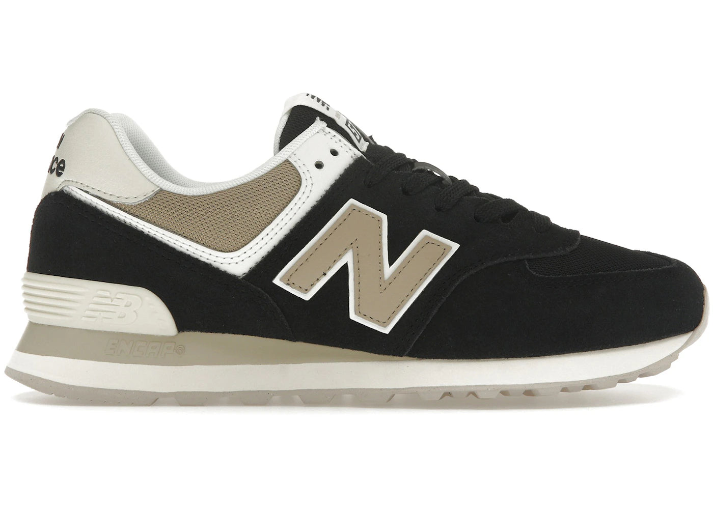New Balance 574 Black Elephant Bone (Women'S)