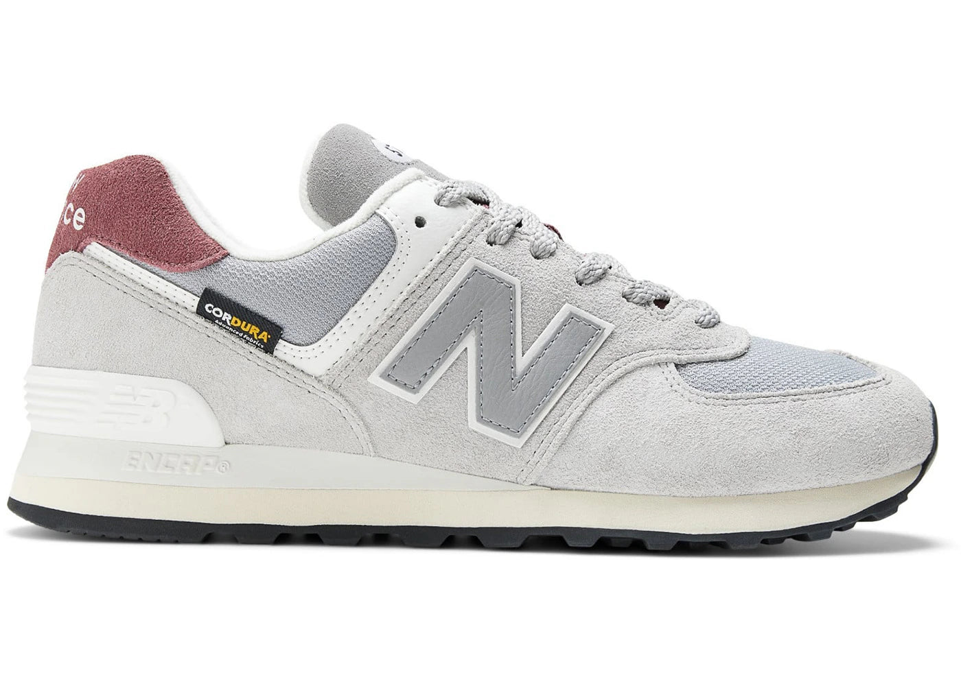 New Balance 574 Cordura Grey Brick Red