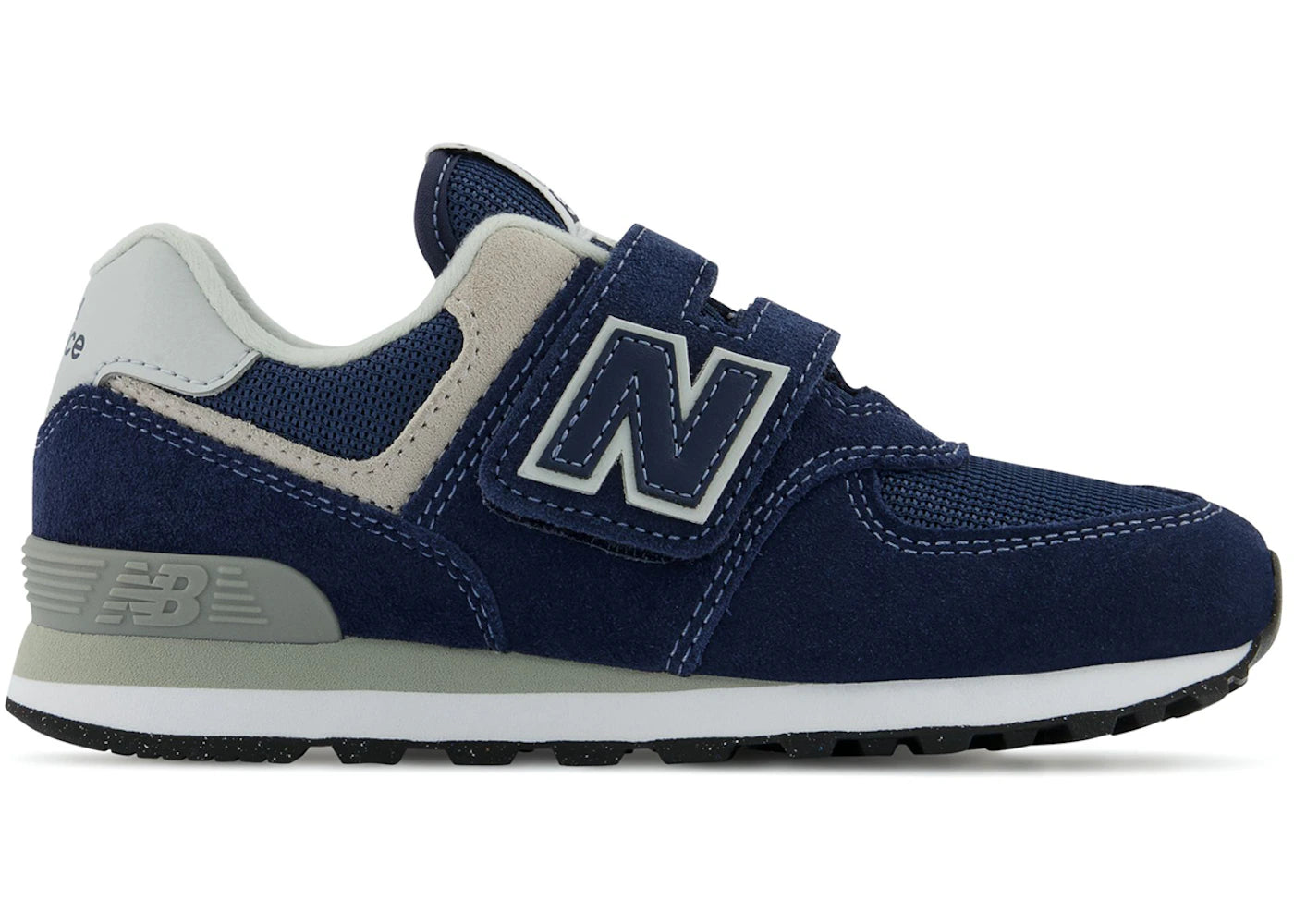New Balance 574 Core Hook And Loop Navy White (Ps)