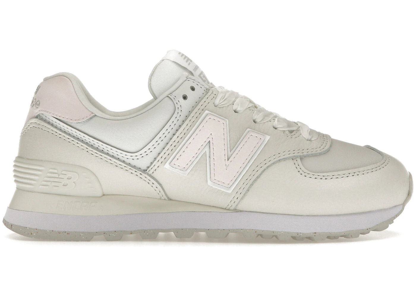 New Balance 574 Cream Leather Pink (Women'S)