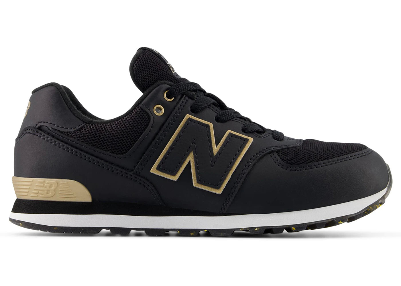 New Balance 574 Lace Black Gold (Gs)