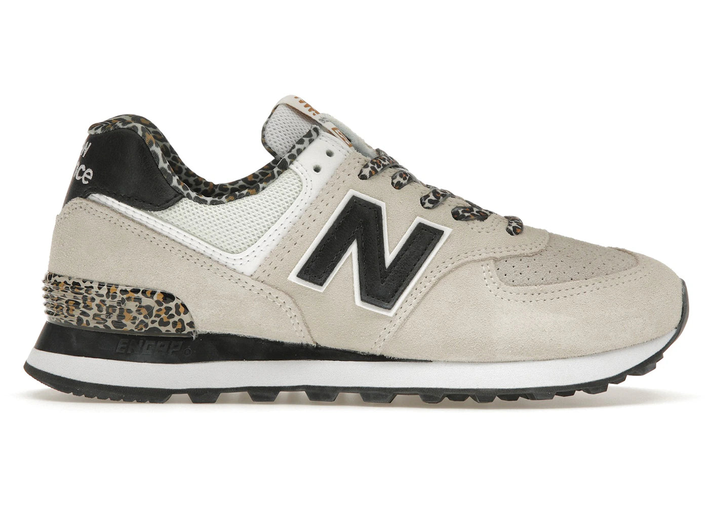 New Balance 574 Leopard Print Grey Black (Women'S)