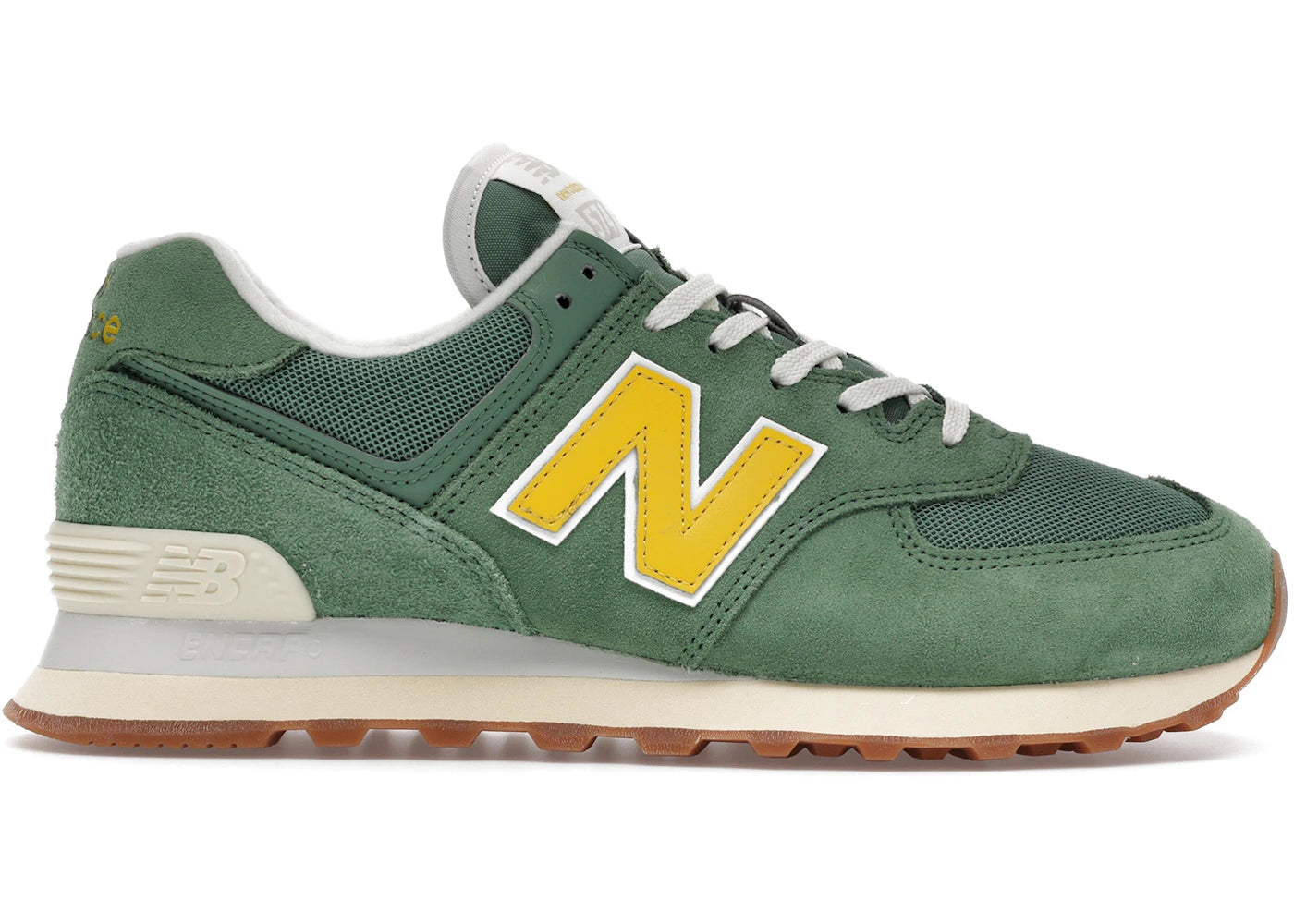 New Balance 574 Mallard Green Yellow (Women'S)