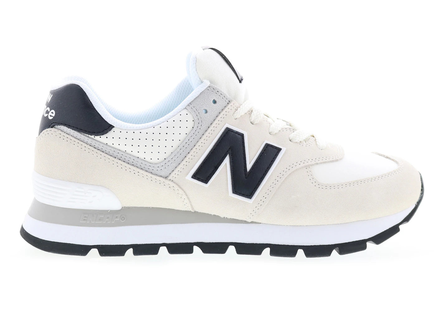 New Balance 574 Rugged White Black