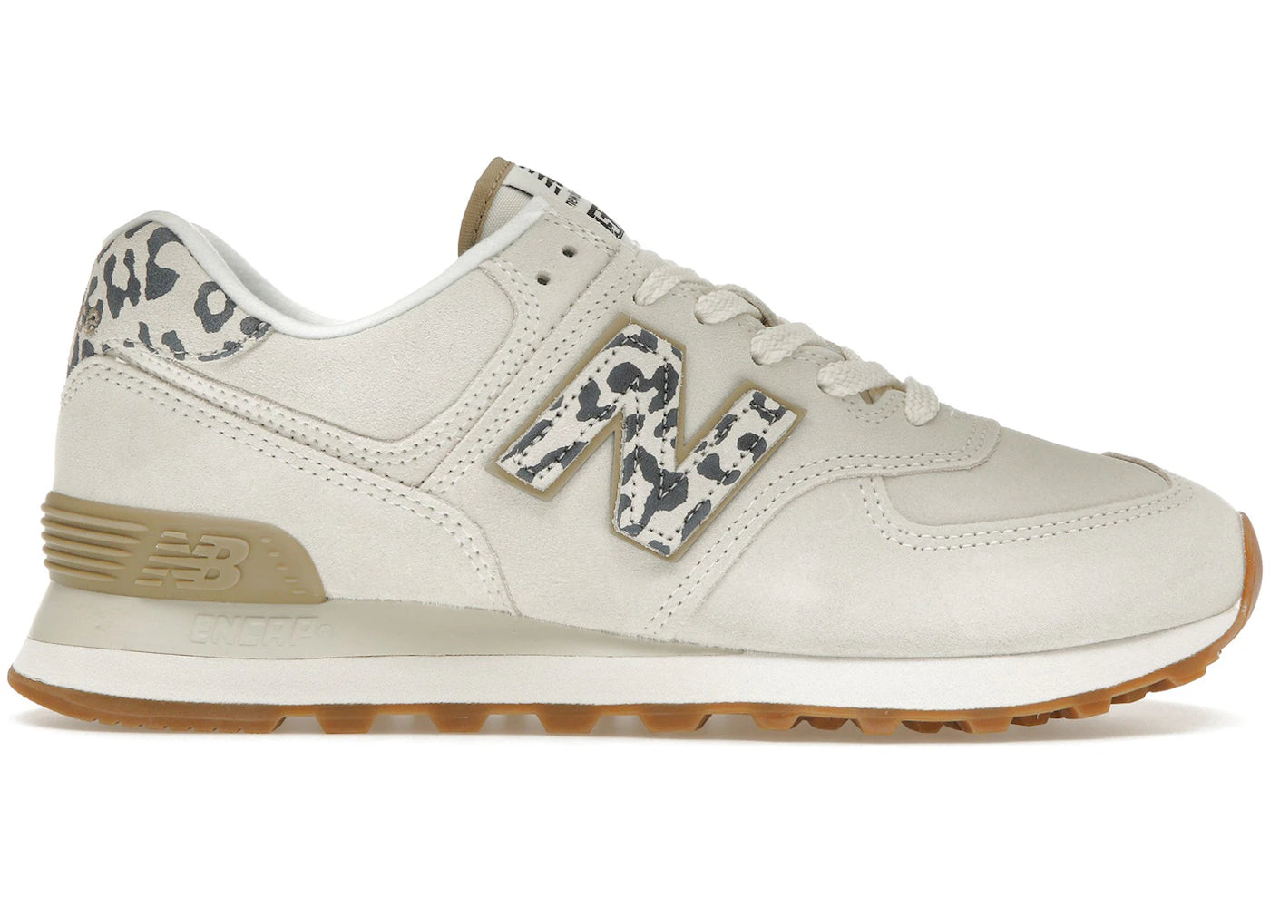 New Balance 574 Sea Salt Leopard Gum (Women'S)