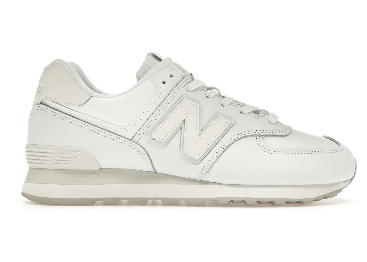 New Balance 574 Triple White Leather (Women'S)