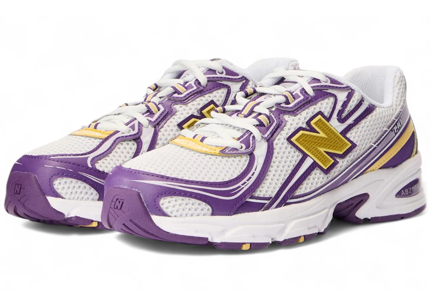 new balance 740 white purple yellow