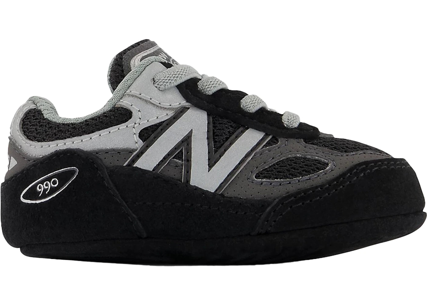 New Balance 990V6 Black Silver Bungee (Crib)