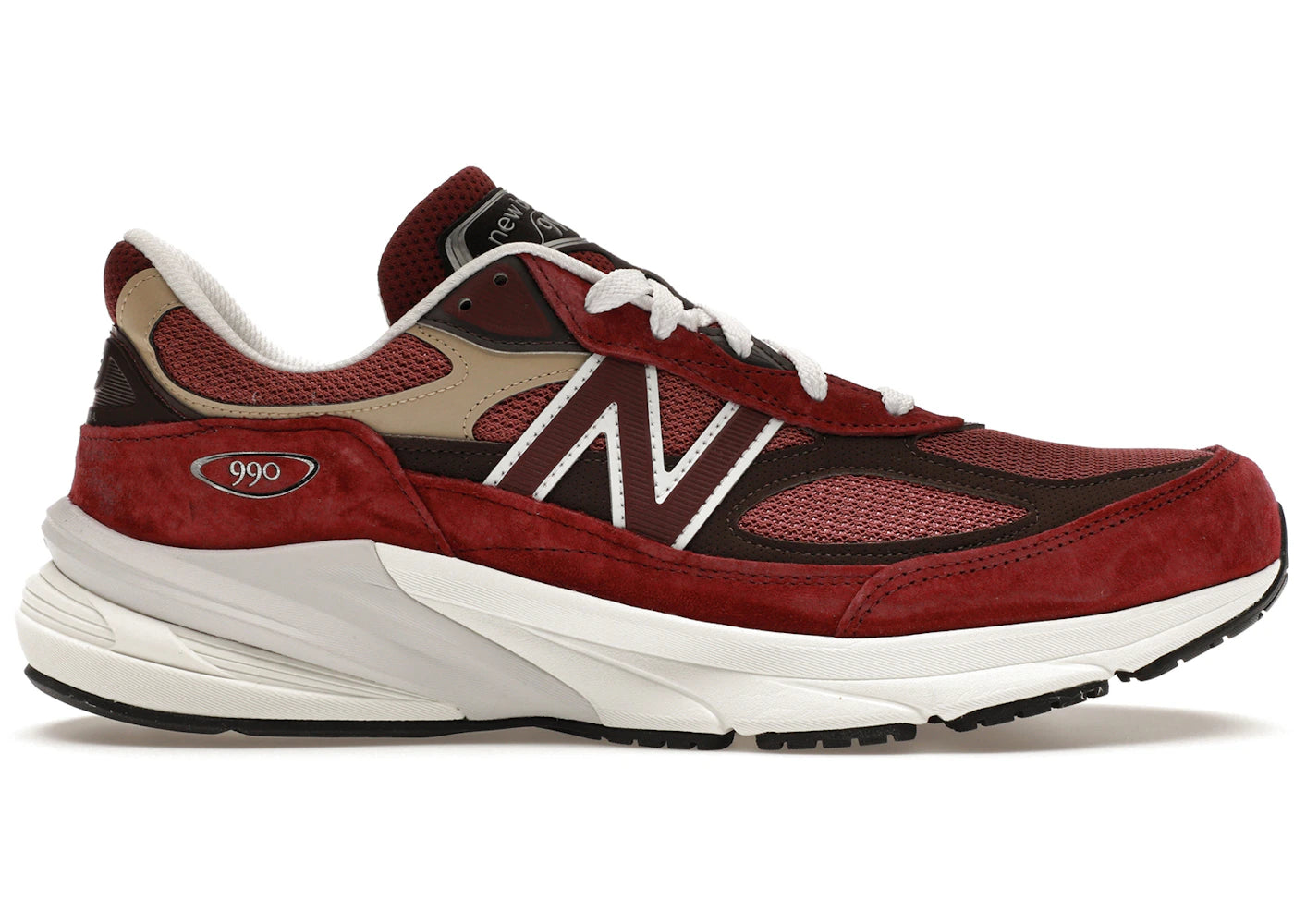New Balance 990V6 Miusa Teddy Santis Burgundy Tan