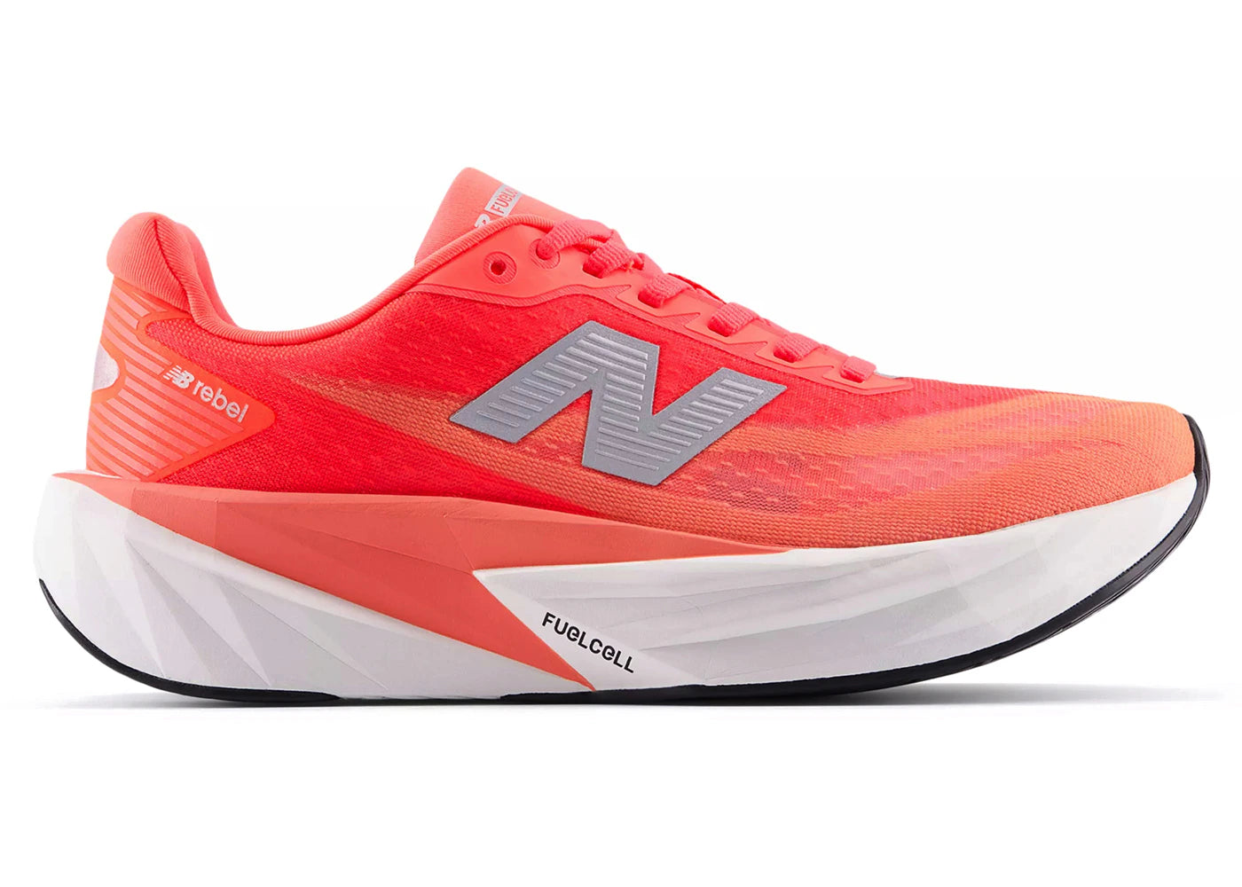 New Balance Fuelcell Rebel V5 Urgent Red White Silver (Women'S)