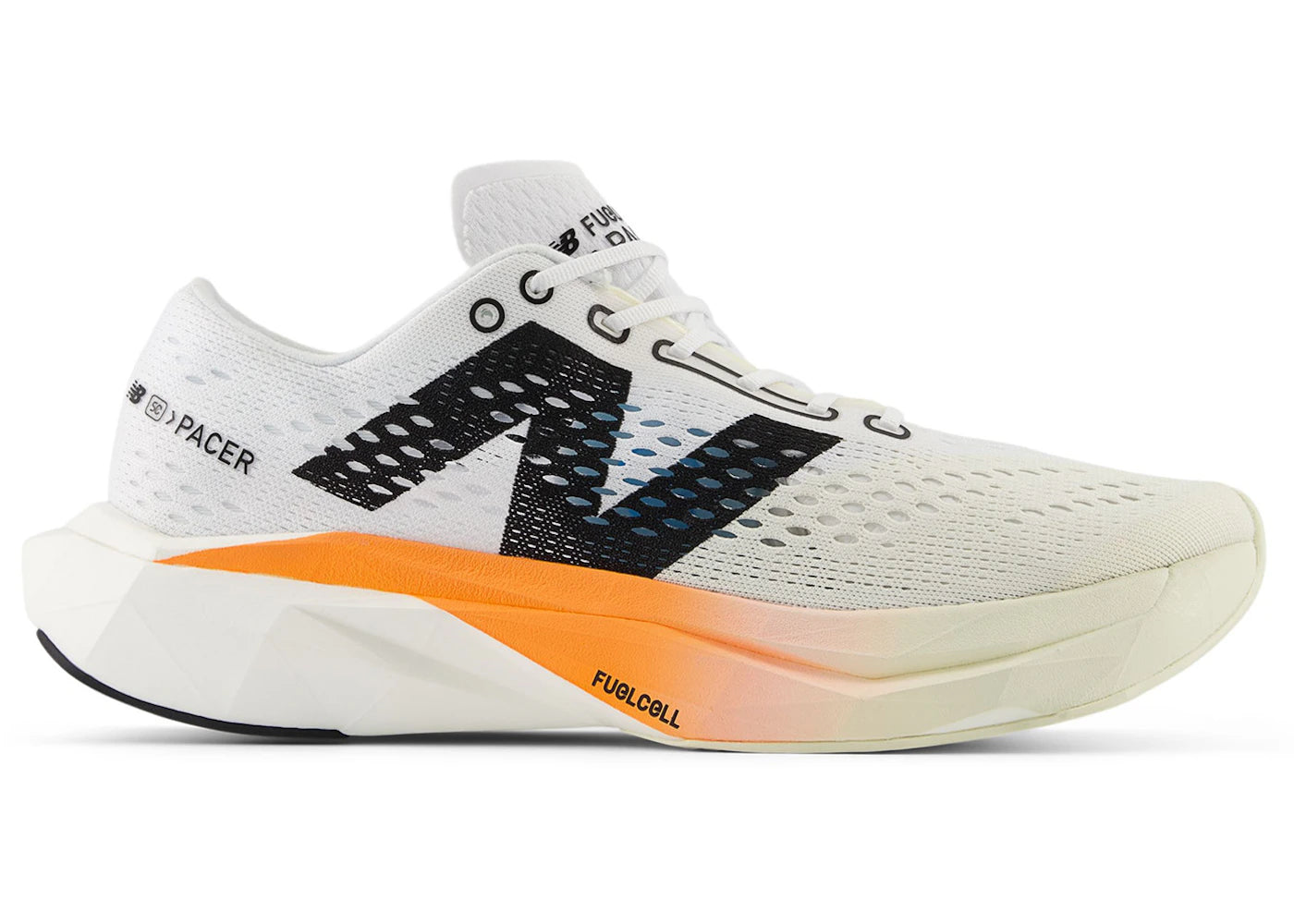 new balance fuelcell supercomp pacer v2 hot mango angora white