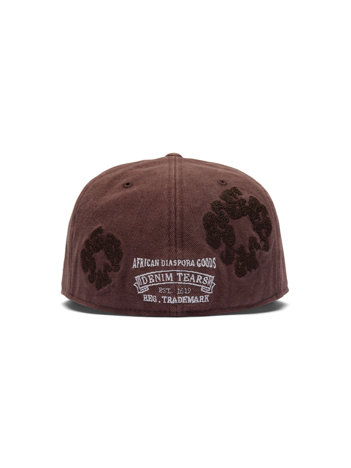 Denim Tears Mono Wreath New Era 59fifty Fitted Cap Washed Brown