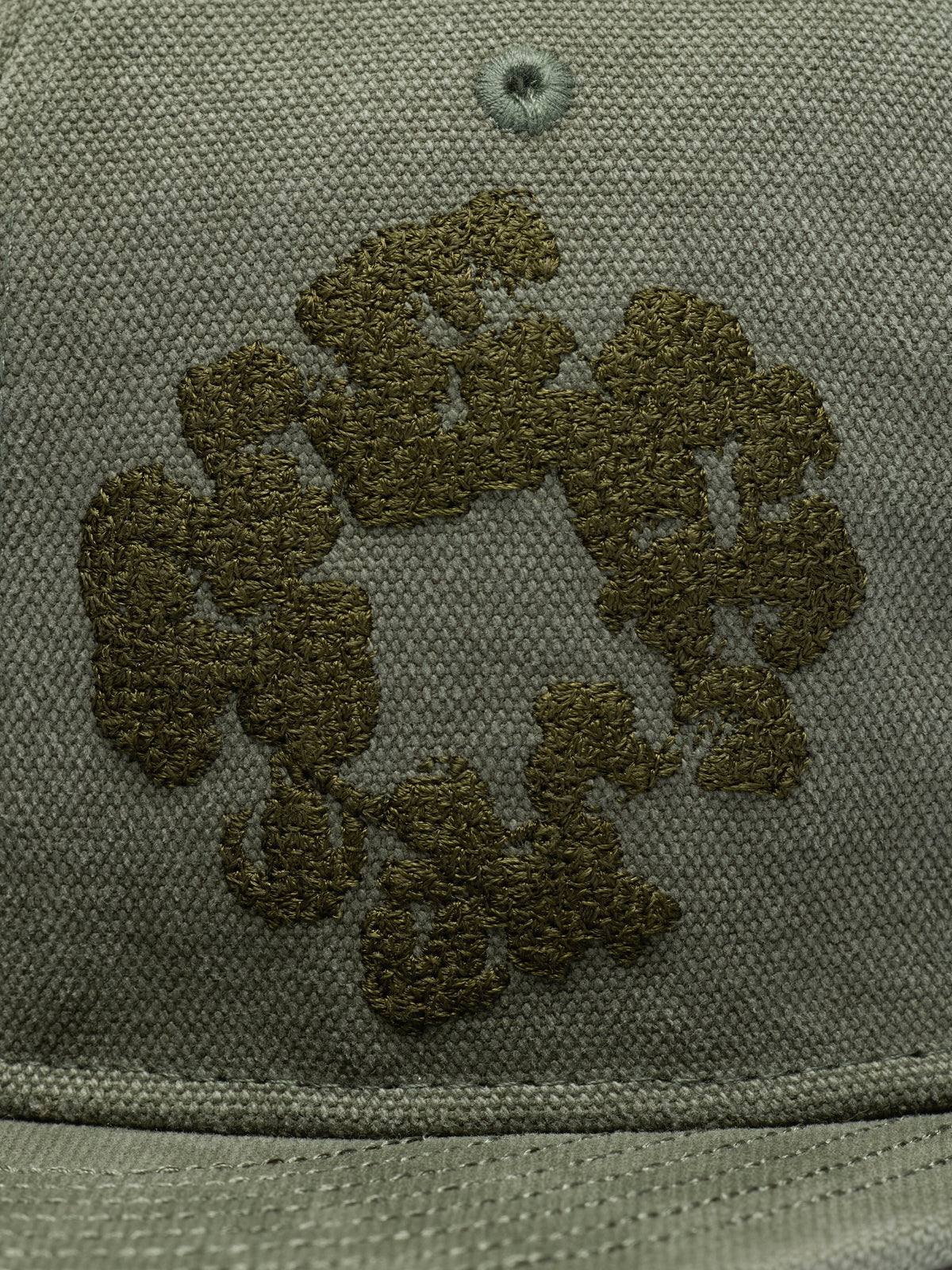 Denim Tears Mono Wreath New Era 59fifty Fitted Cap Washed Olive