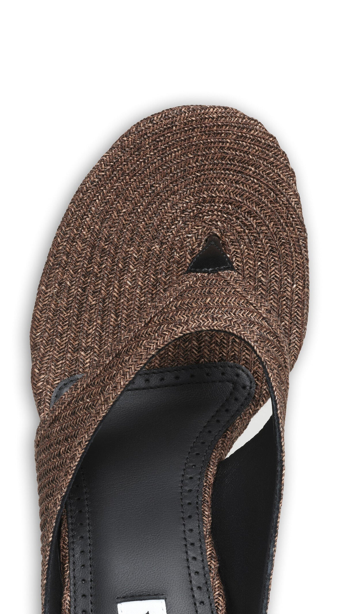 Alaïa Cube Thong Mules In Paper Straw