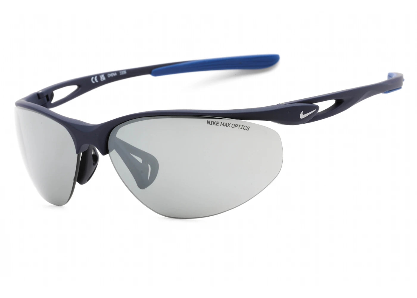 nike aerial sunglasses matte midnight navy/silver flash (dz7352-410)