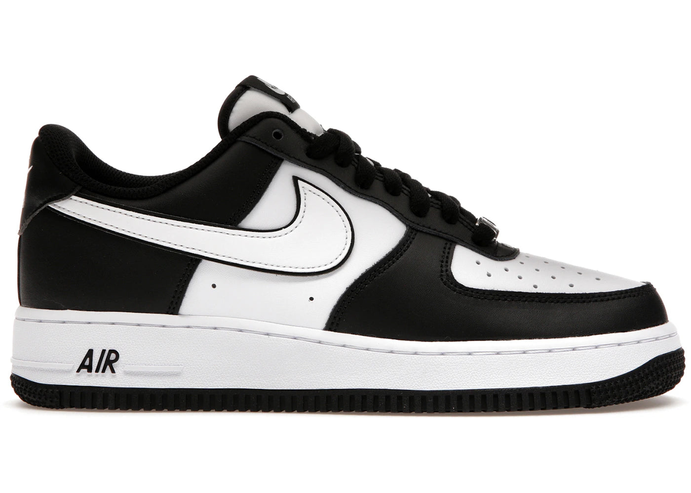 Nike Air Force Low '07 White Swoosh Panda – Kicks Machine - Main Image