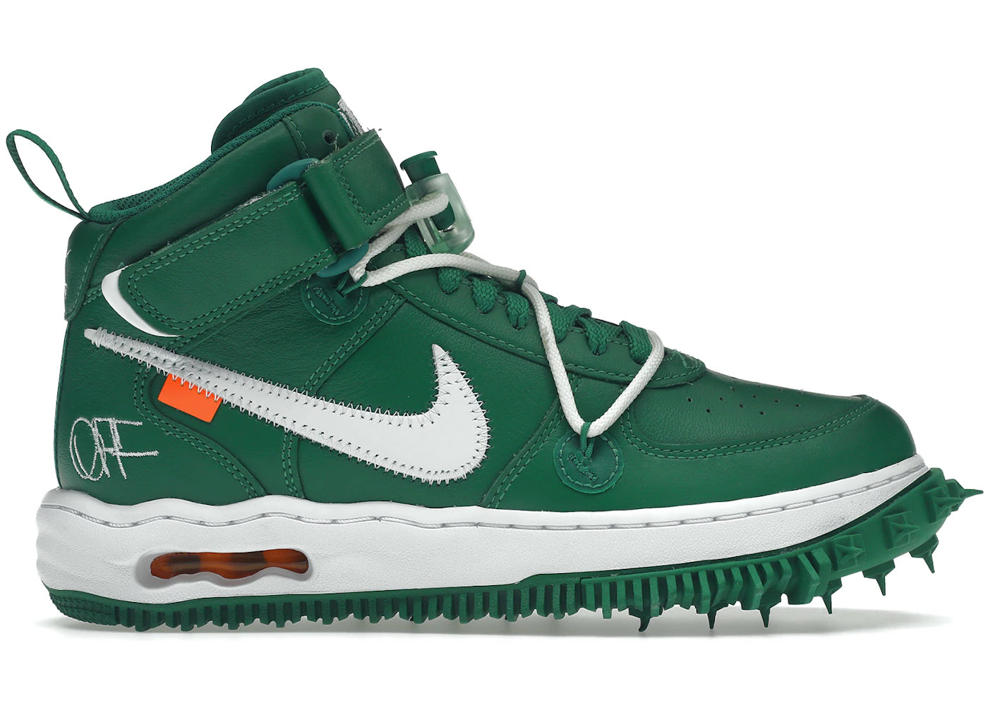 Nike Air Force Mid Off-White Pine Green – Kicks Machine