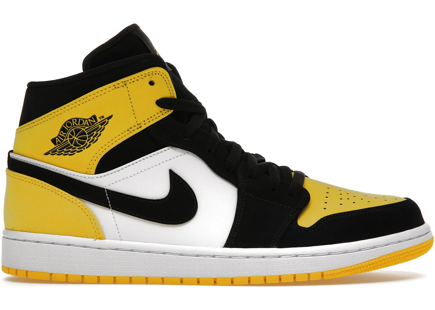 Yellow Black Jordan Mid Gs Yellow Jordan Mid Yellow Toe Black UK