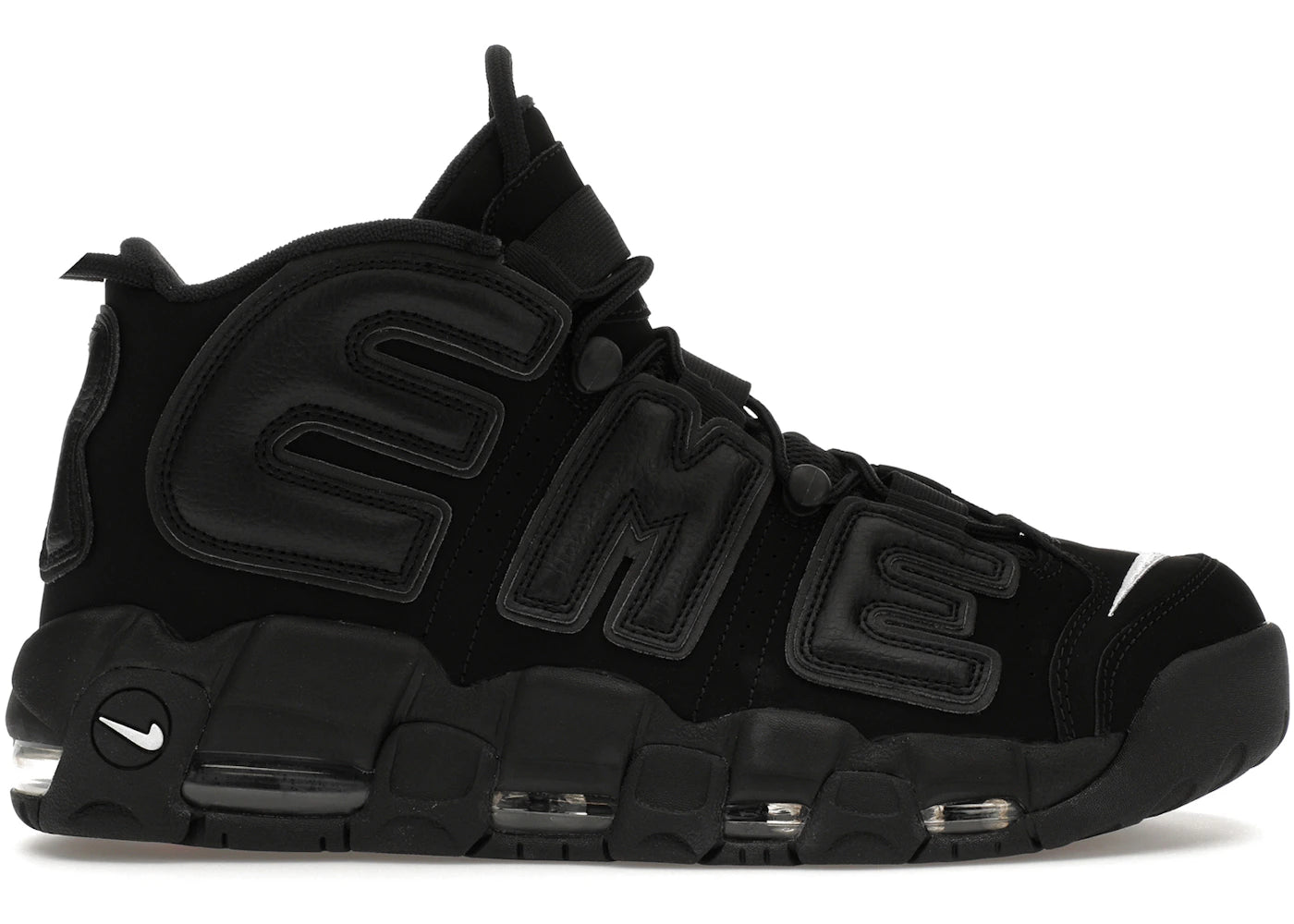 Supreme × Nike Air More Uptempo Nike Air More Uptempo Supreme Suptempo Black – Kicks Machine