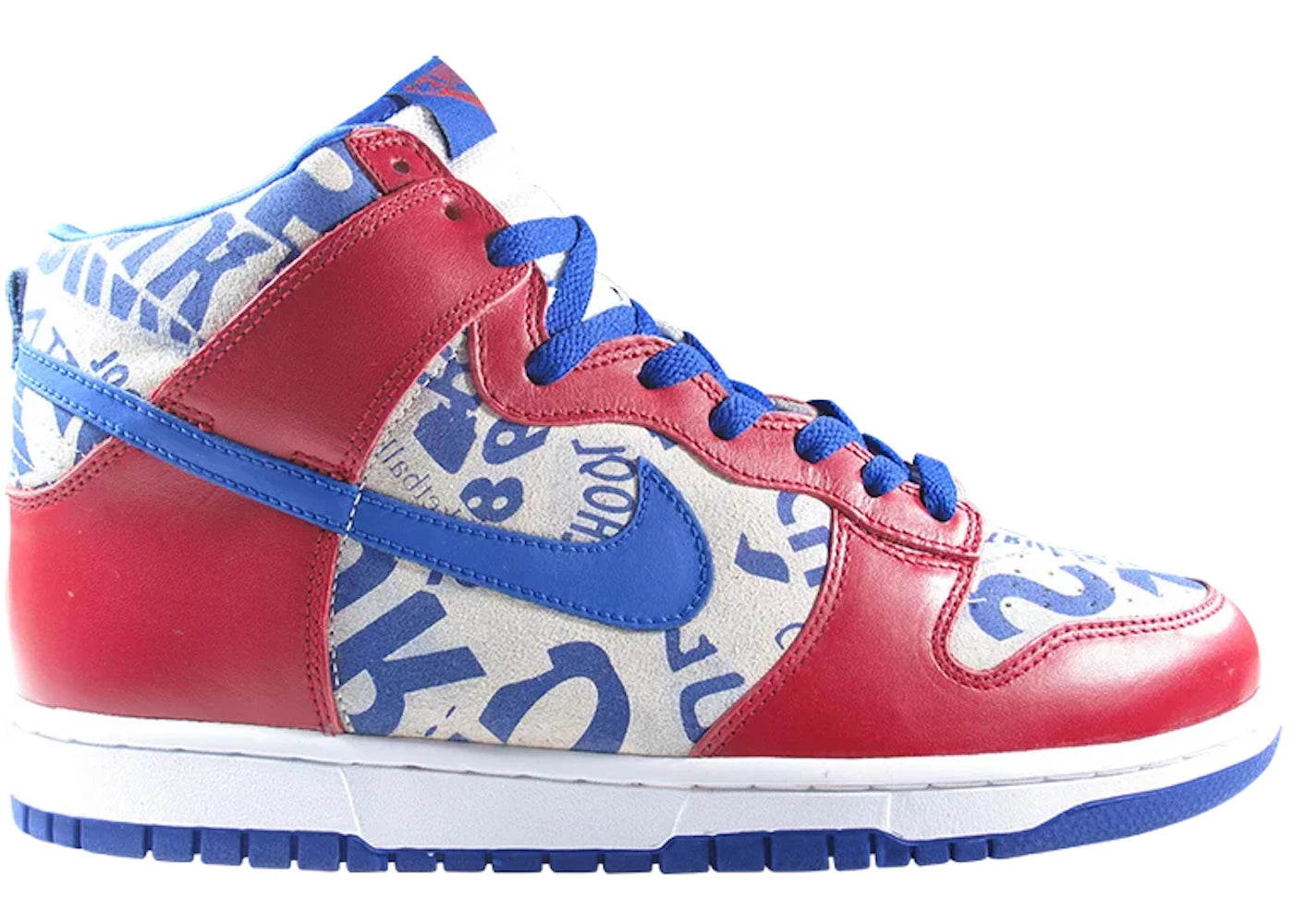Nike Dunk High Ltd Newspaper Pack Red White Blue