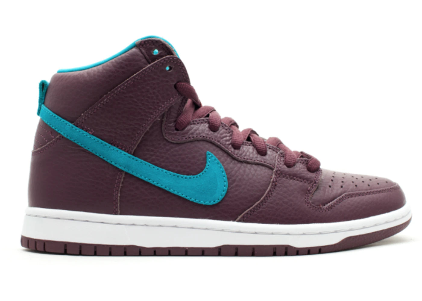 Nike Sb Dunk High Deep Burgundy Aquamarine