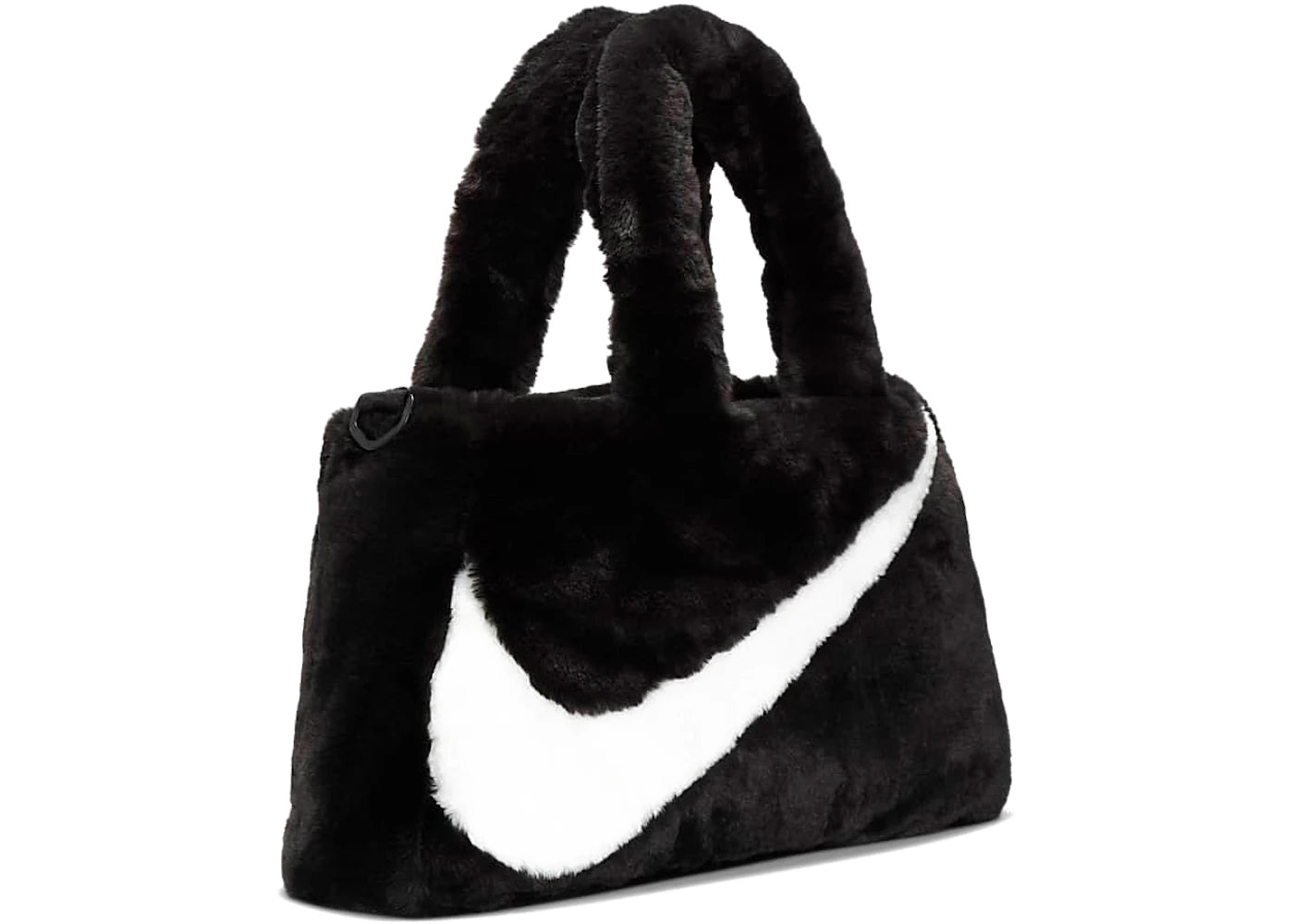 Nike Faux Fur Tote Bag Black