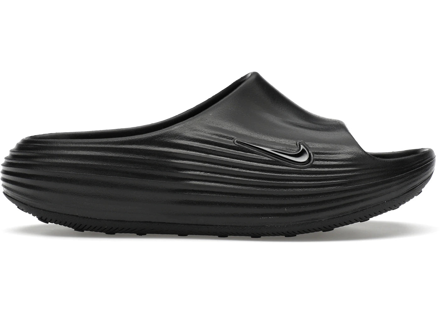 Nike Reactx Rejuven8 Slide Triple Black Womens