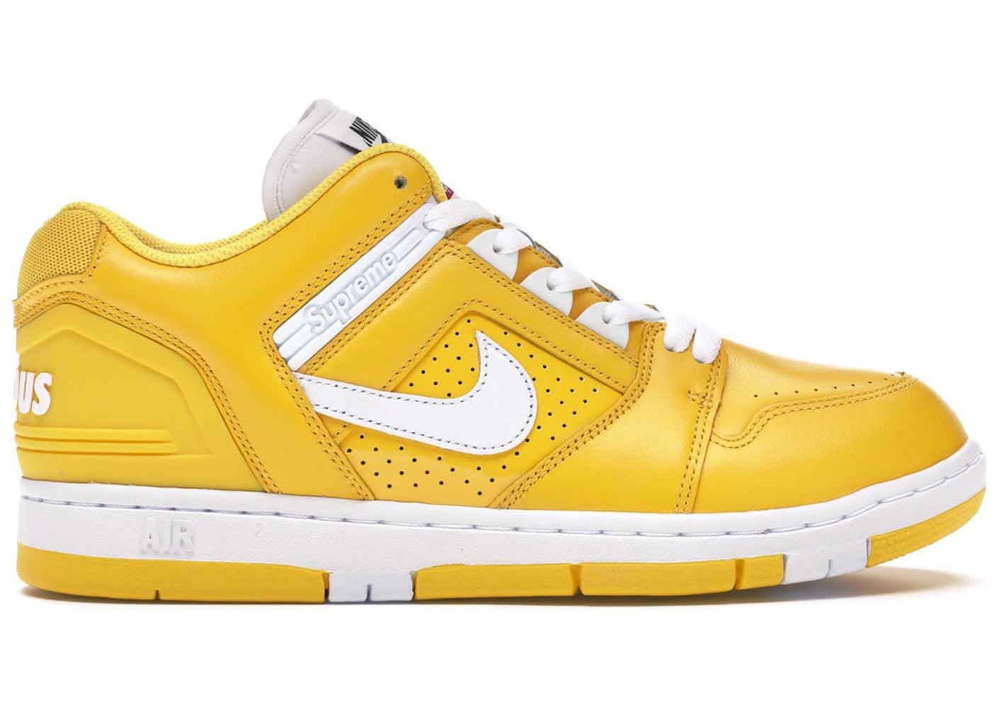 nike sb air force 2 low supreme yellow