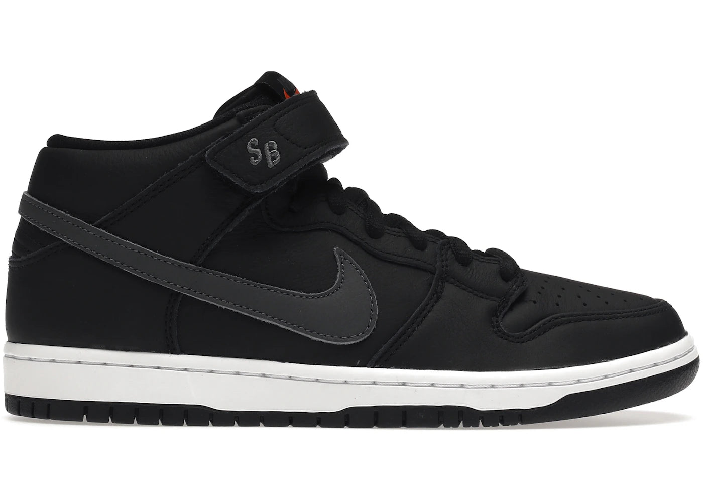 Nike Sb Dunk Mid Iso Orange Label Black Dark Grey
