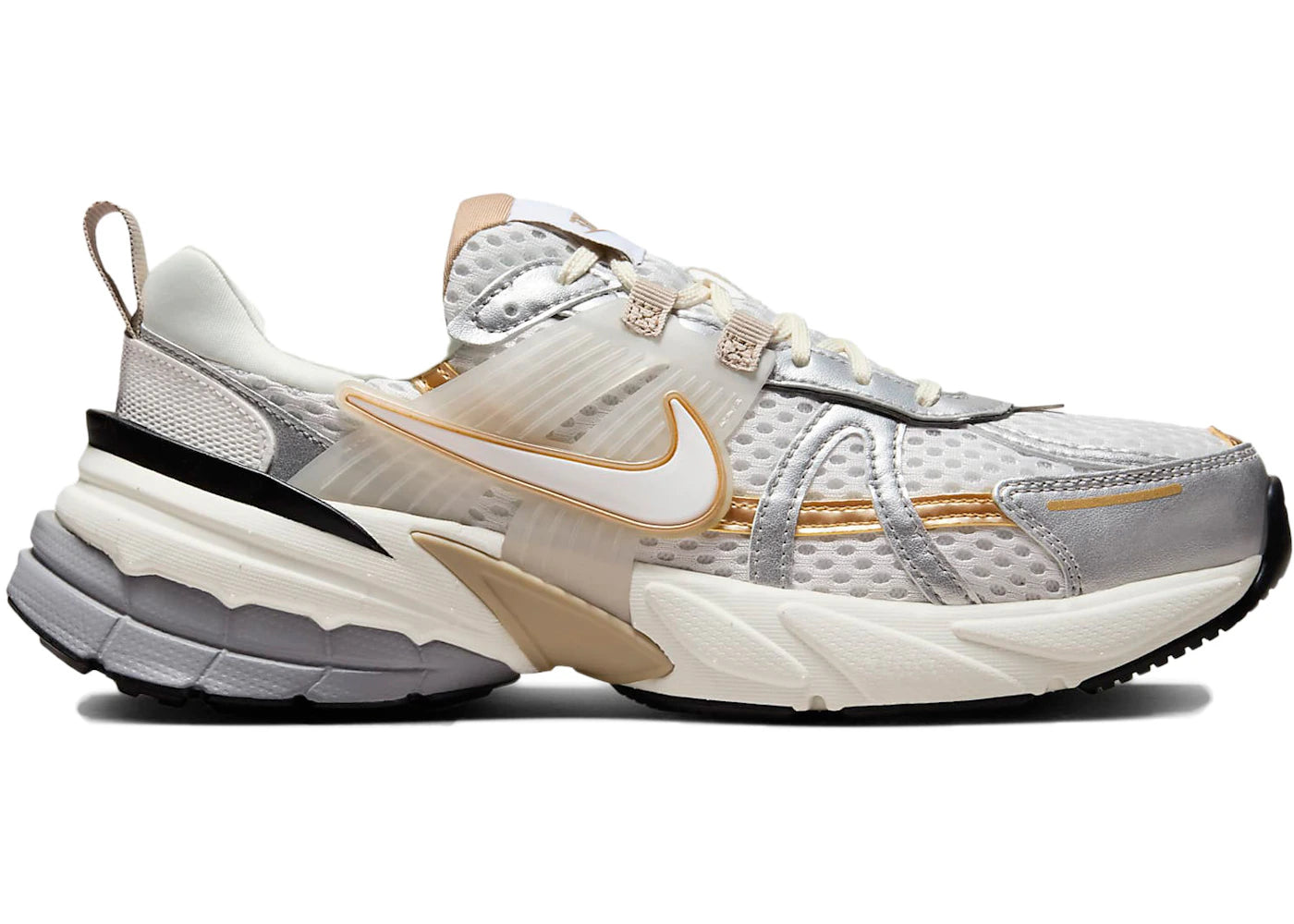 Nike V2K Run Khaki Metallic Silver (Women'S)