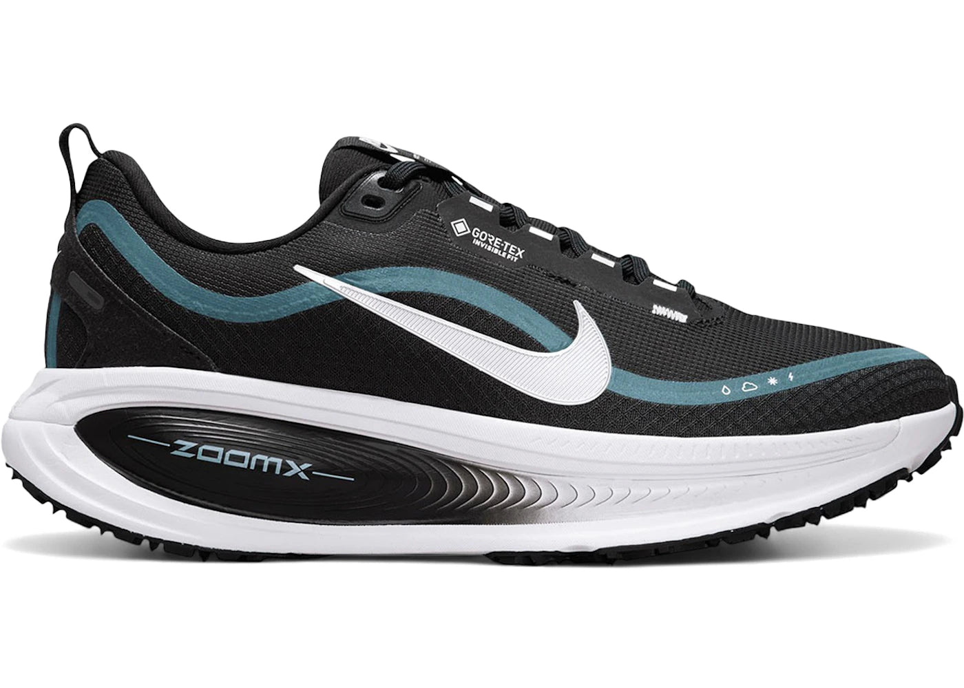 Nike Vomero 18 Gore-Tex Black White Metallic Silver (Women'S)