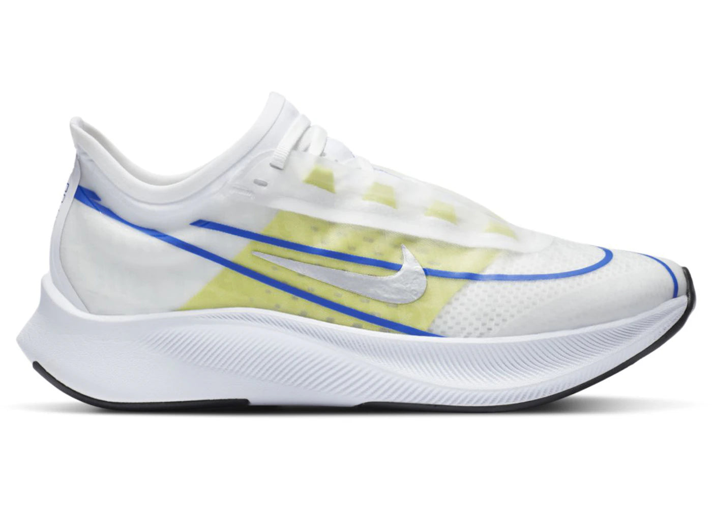 Nike Zoom Fly 3 White Silver Blue Lime (Women'S)