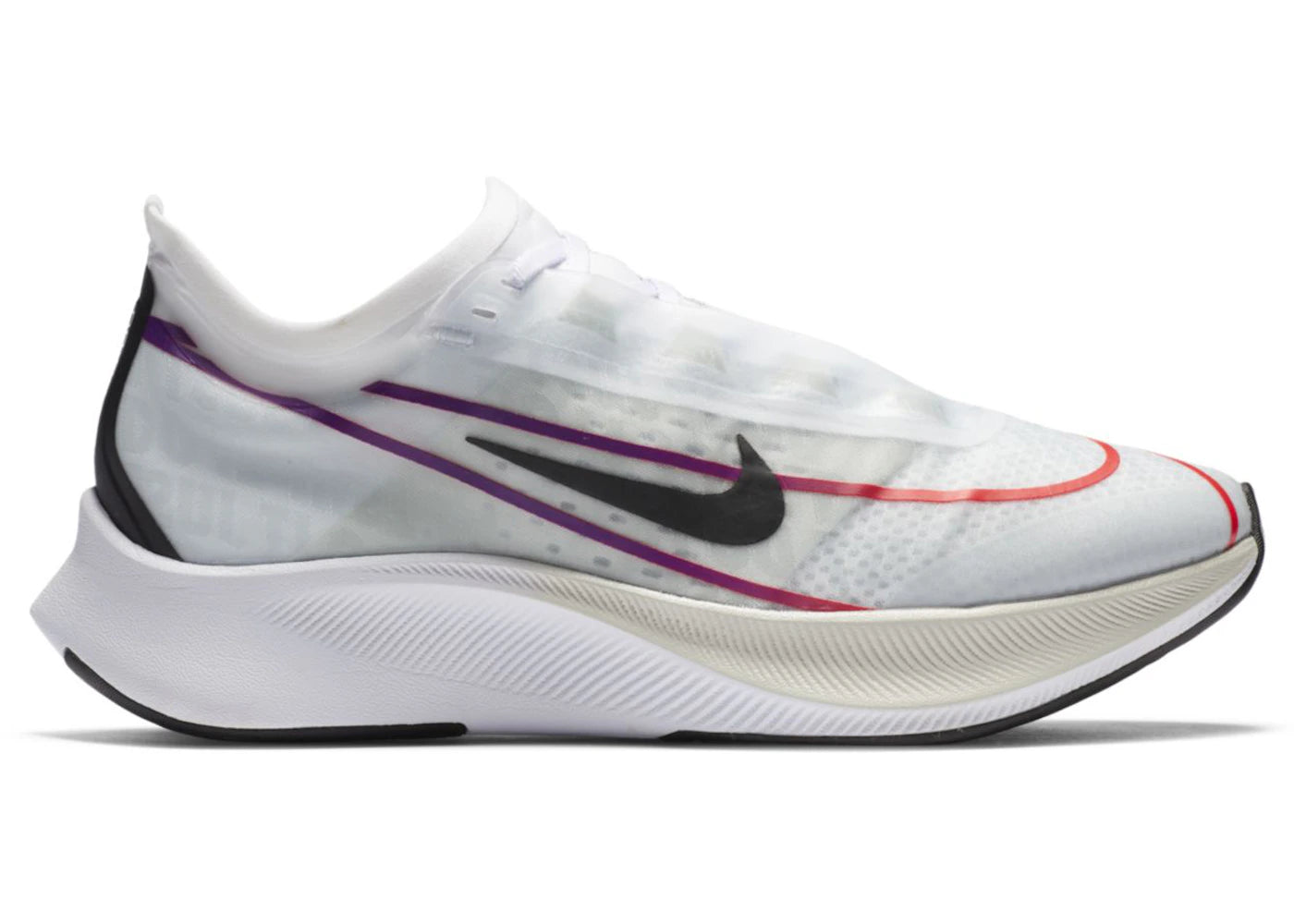 Nike Zoom Fly 3 White Violet Crimson (Women'S)