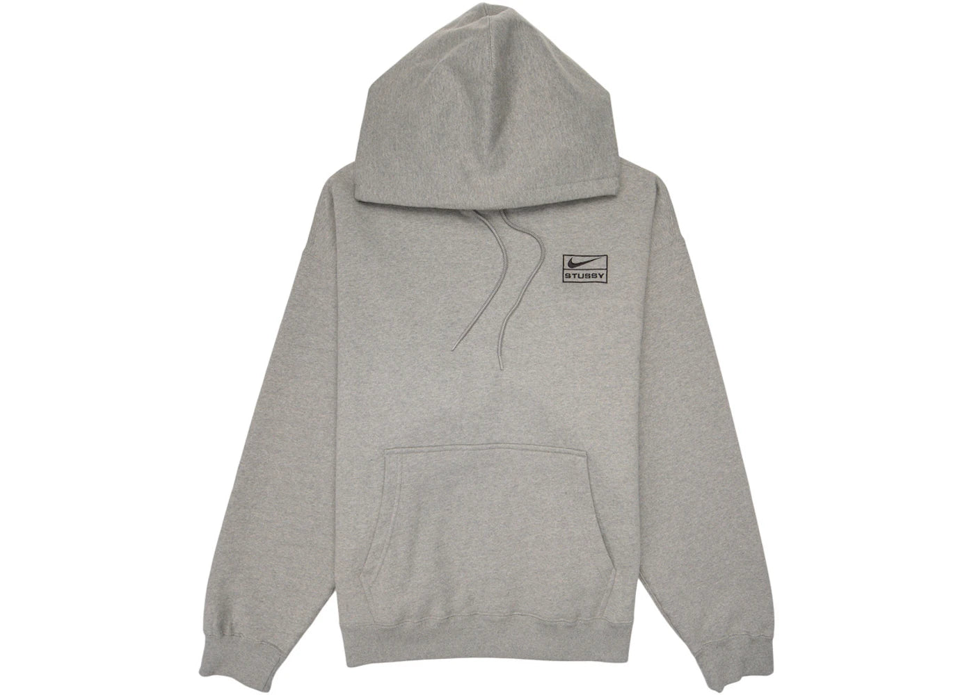 nike x stussy hoodie grey