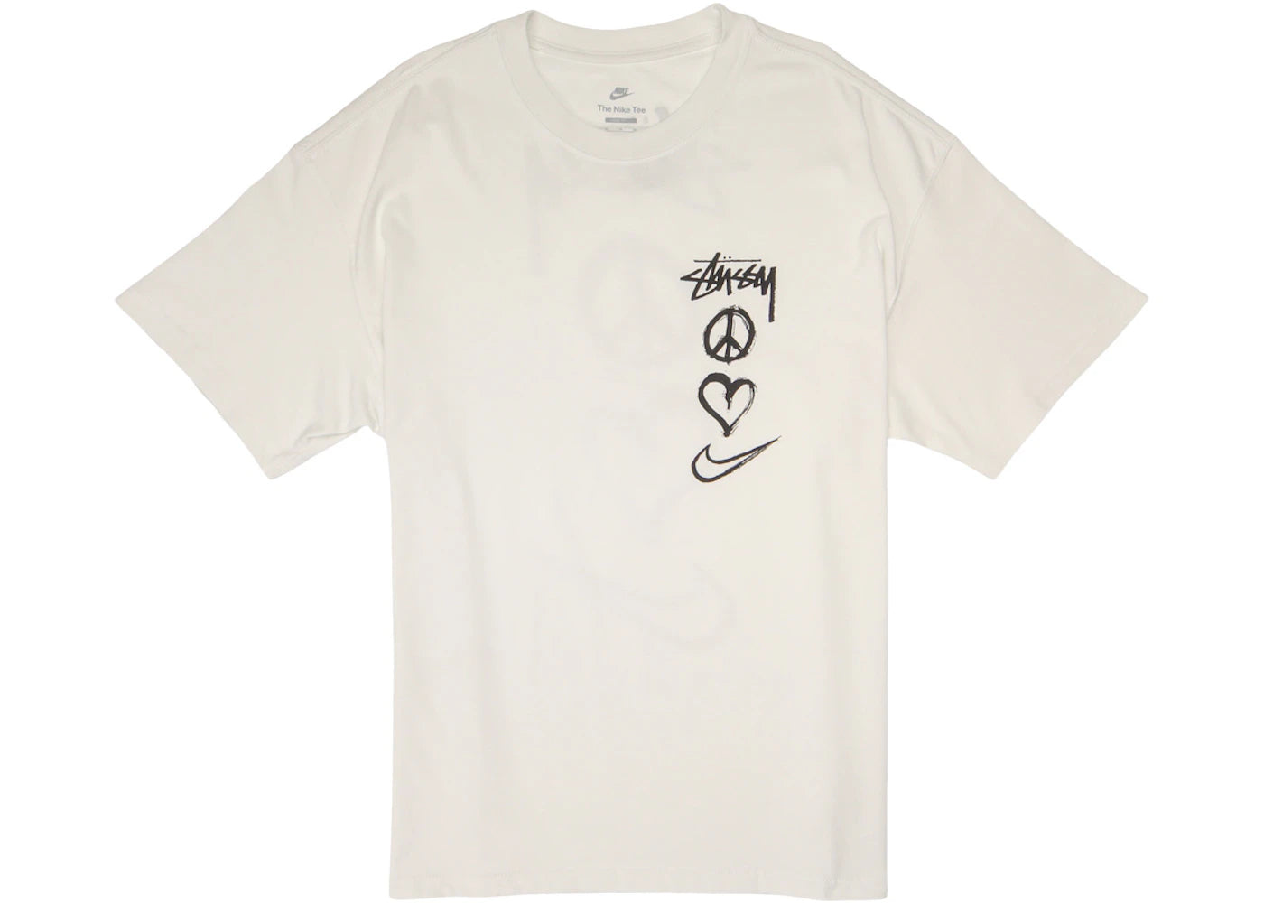 nike x stussy peace, love, swoosh t-shirt (asia sizing) white
