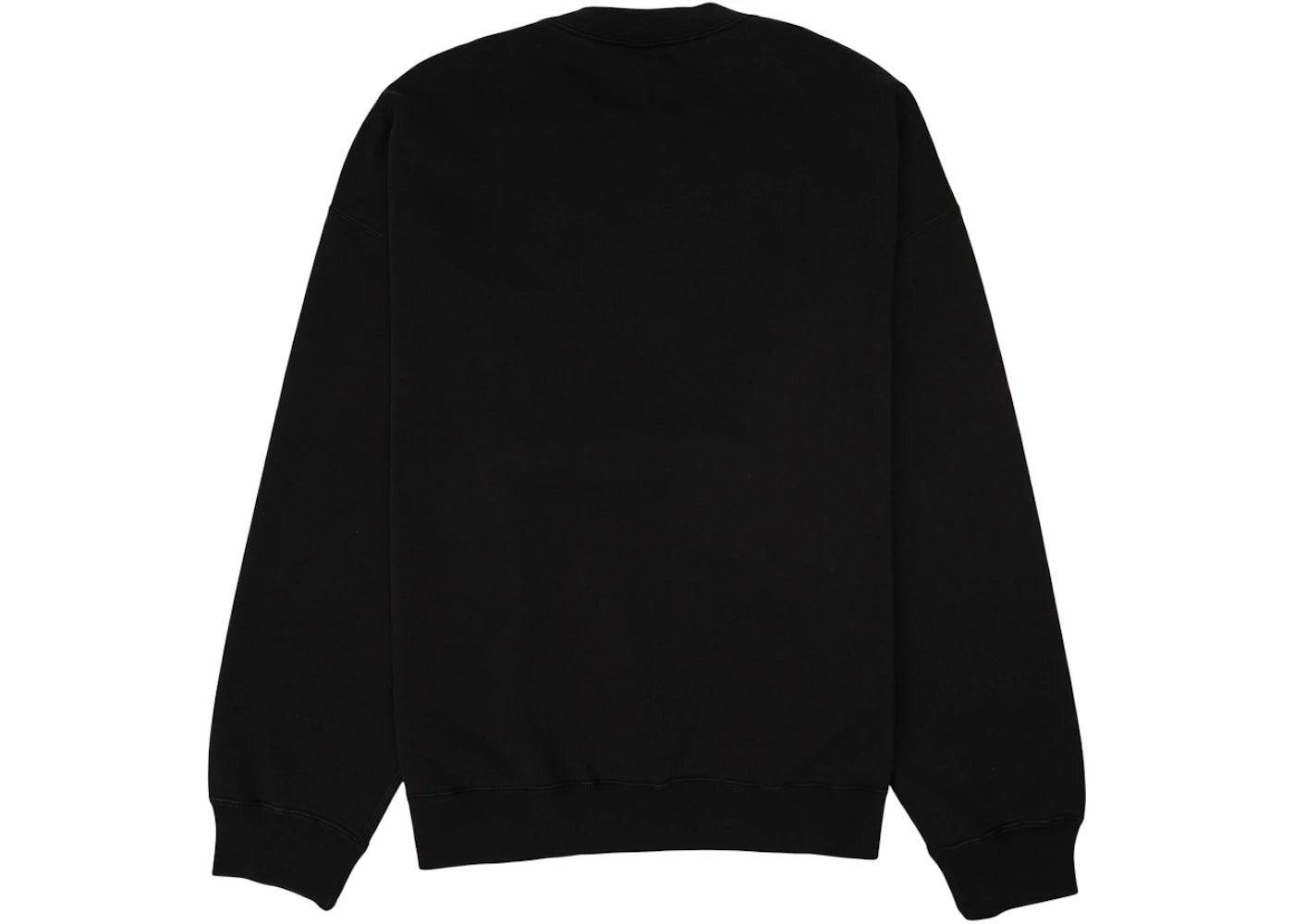 nike x stussy wash crew fleece black