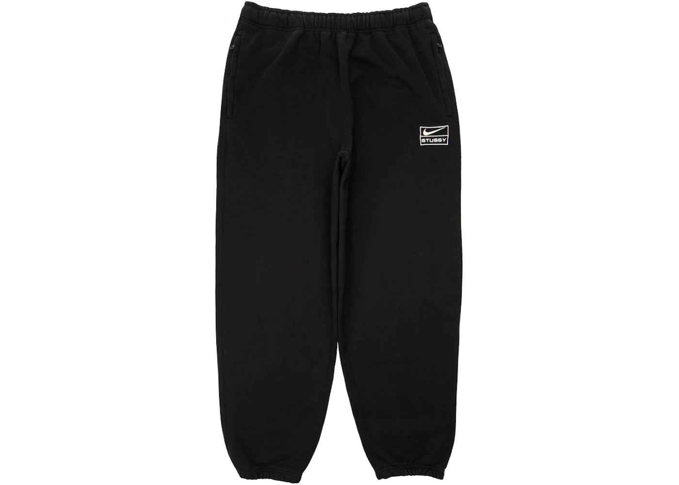 nike x stussy washed sweatpants black