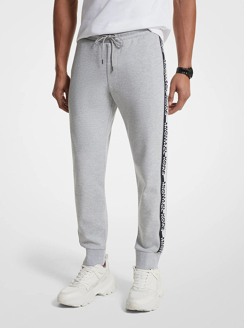 Michael Kors Logo Tape Cotton Blend Joggers HEATHER GREY