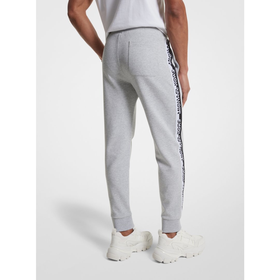 Michael Kors Logo Tape Cotton Blend Joggers HEATHER GREY