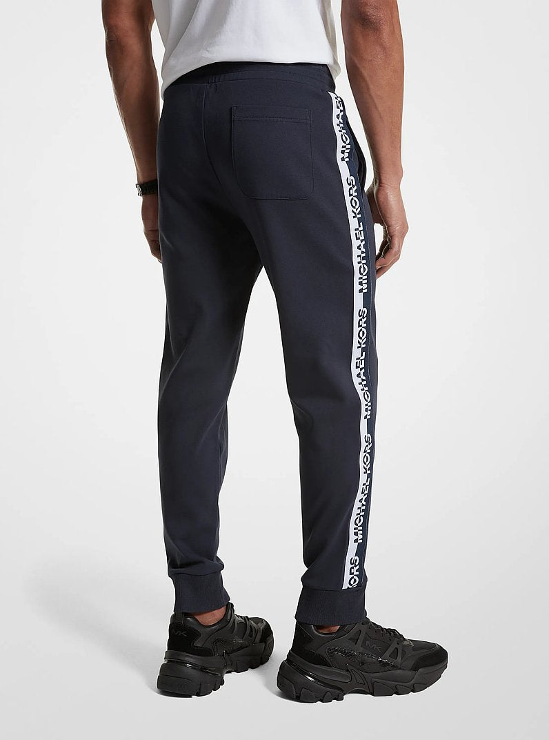 Michael Kors Logo Tape Cotton Blend Joggers MIDNIGHT