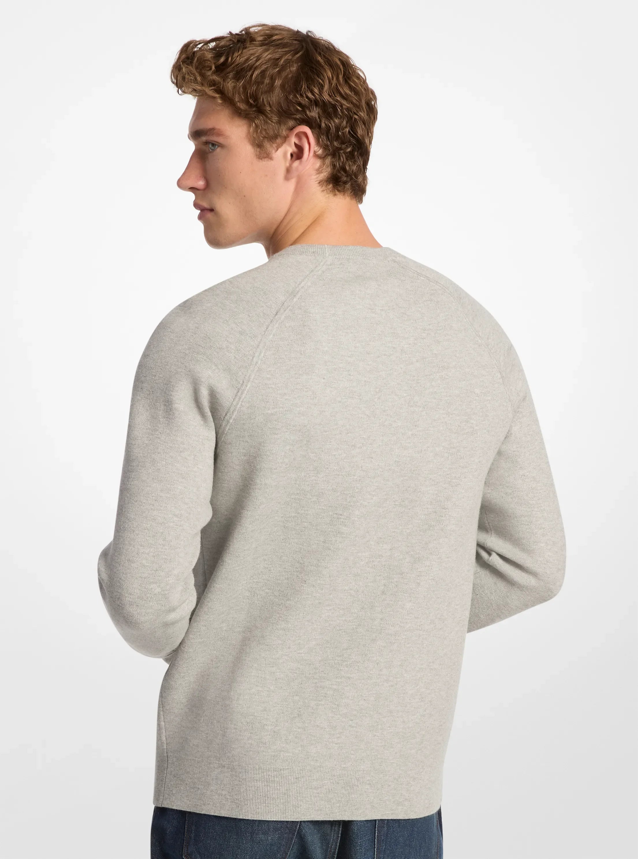 Michael Kors KORS Stretch Knit Sweater HEATHER GREY