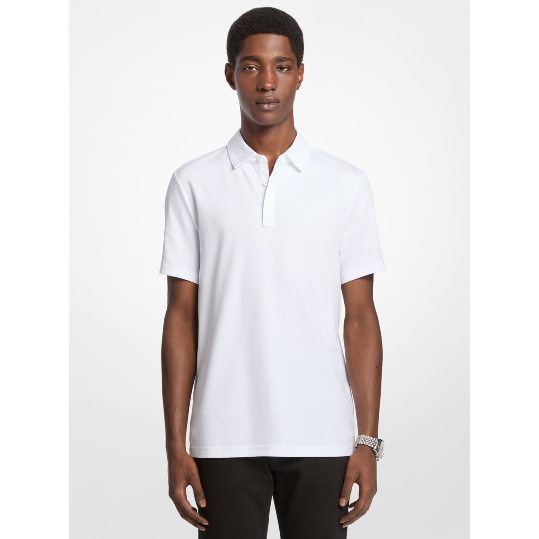Michael Kors Cotton Polo Shirt WHITE