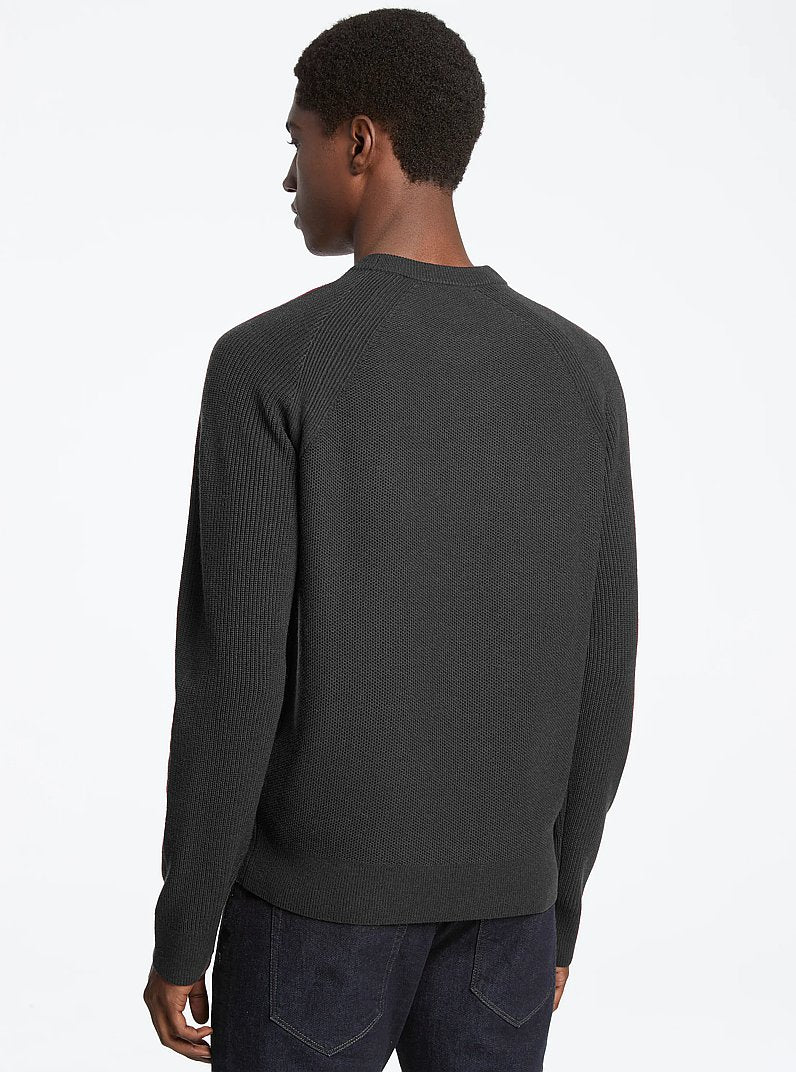 Michael Kors Wool Blend Crewneck Sweater BLACK