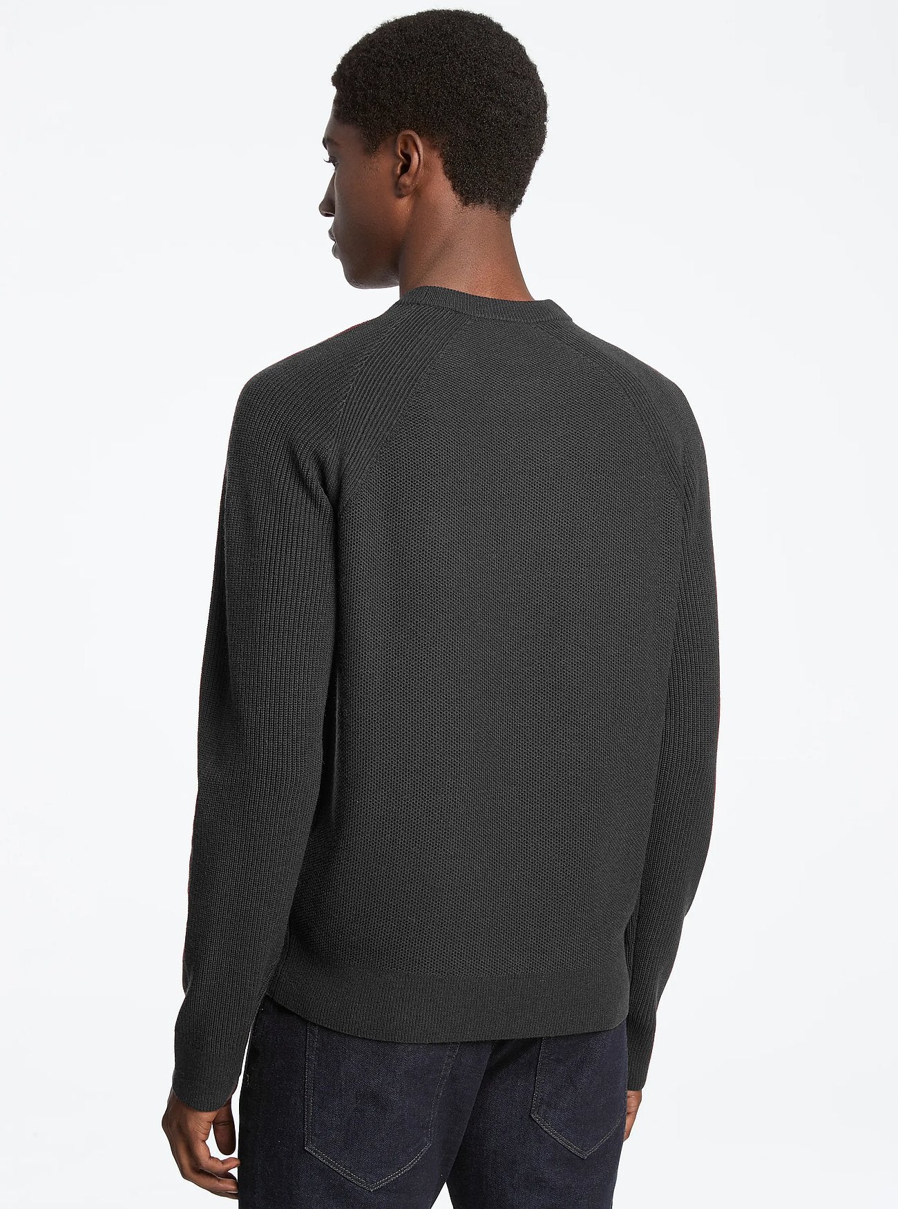 Michael Kors Wool Blend Crewneck Sweater BLACK
