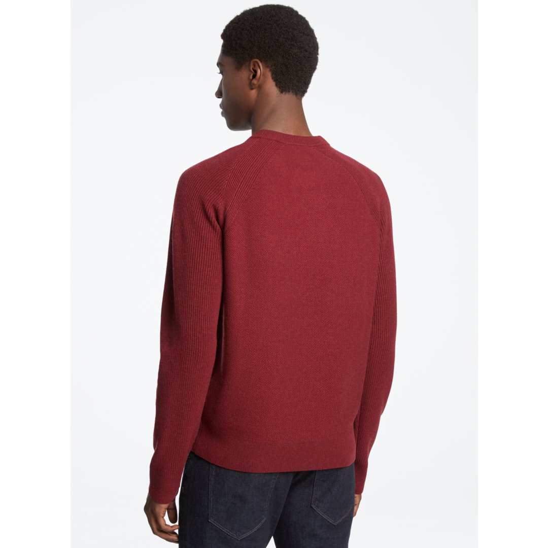 Michael Kors Wool Blend Crewneck Sweater CHERRY