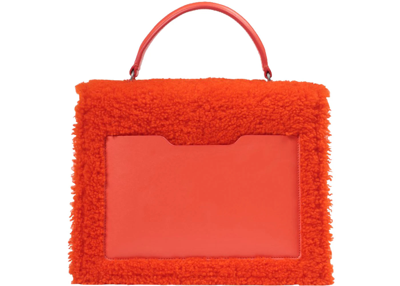 off-white 2.8 jitney bag furry orange