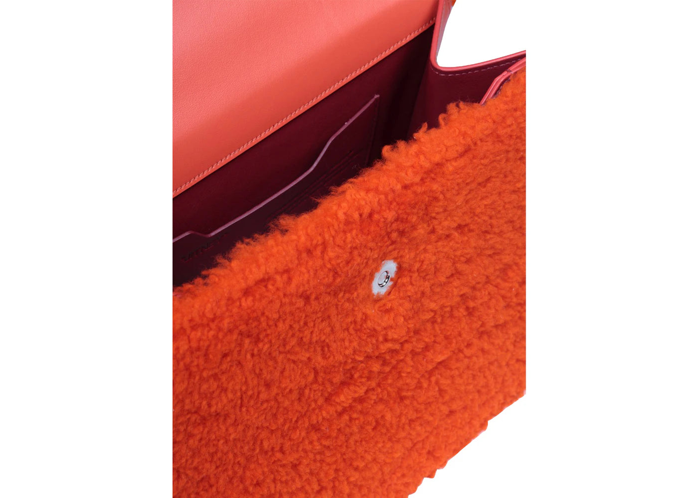 off-white 2.8 jitney bag furry orange