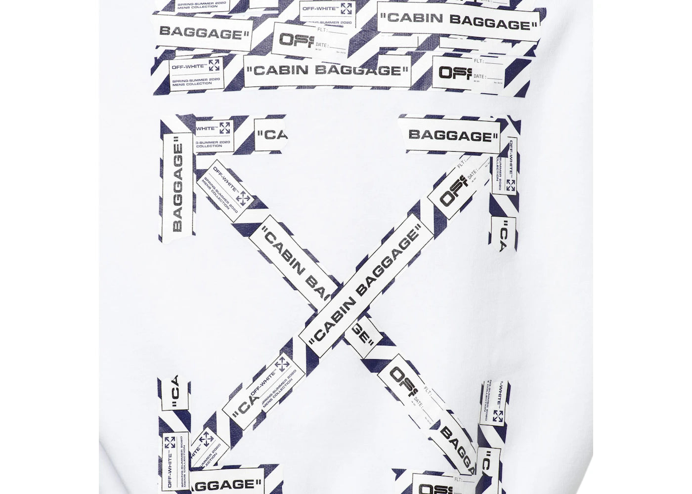 off-white airport tape arrows diag hoodie white