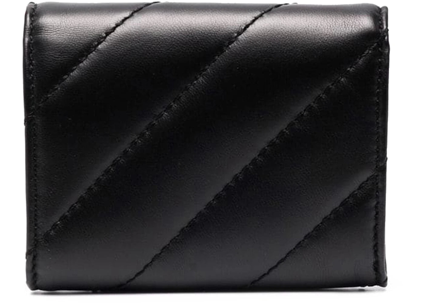 Off-White Arrow Plaque Quilted Wallet Black