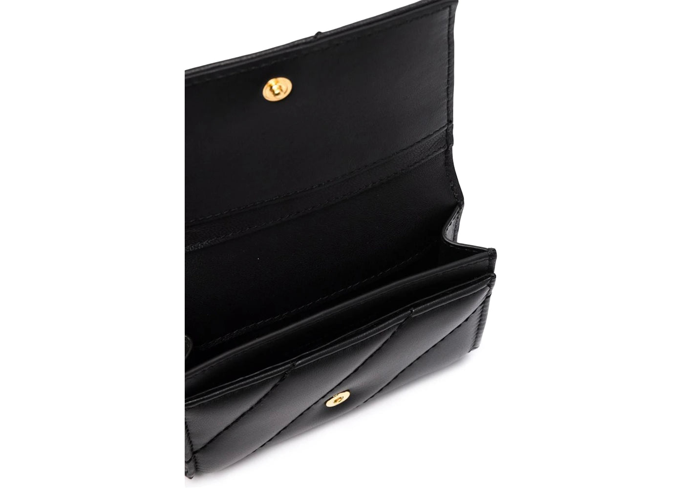 Off-White Arrow Plaque Quilted Wallet Black